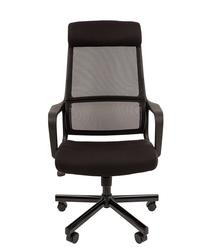 Кресло для руководителя easy chair 590 tc черное ткань металл