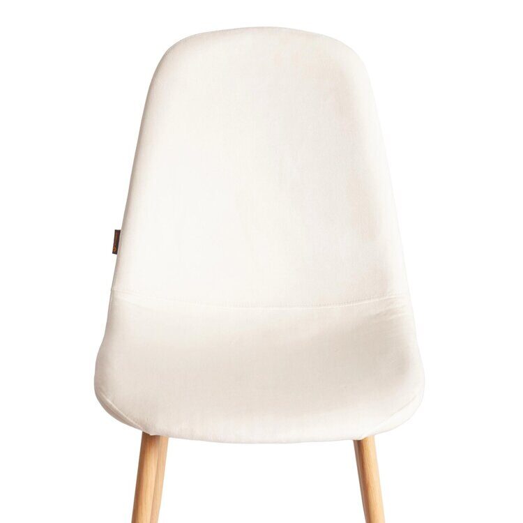 Стул BREEZE (mod. JSC-58) Велюр/металл , 44 х 53 х 86 см, Light beige (светло-бежевый) HLR1 / натуральный