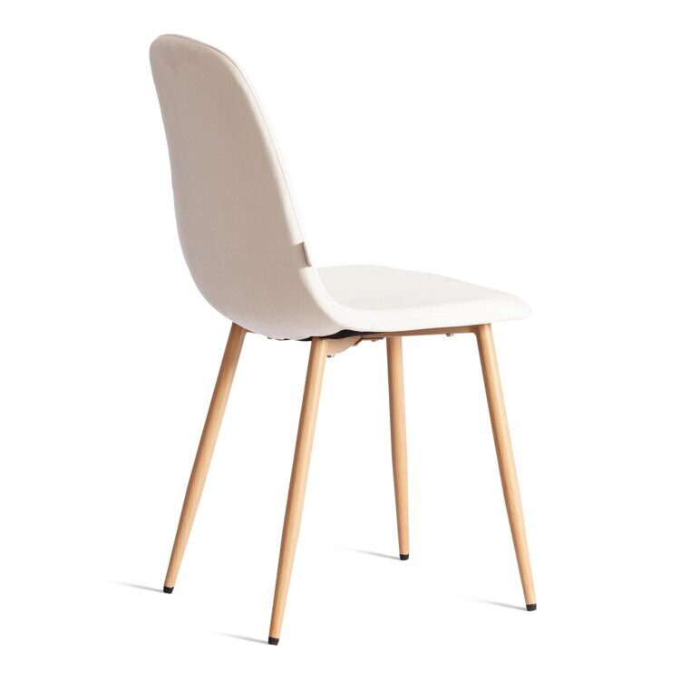Стул BREEZE (mod. JSC-58) Велюр/металл , 44 х 53 х 86 см, Light beige (светло-бежевый) HLR1 / натуральный