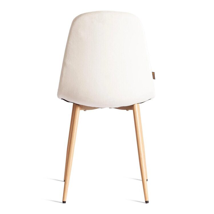 Стул BREEZE (mod. JSC-58) Велюр/металл , 44 х 53 х 86 см, Light beige (светло-бежевый) HLR1 / натуральный