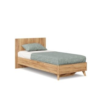 Кровать односпальная 900 с кроватным основанием Марта-2, дуб золотой