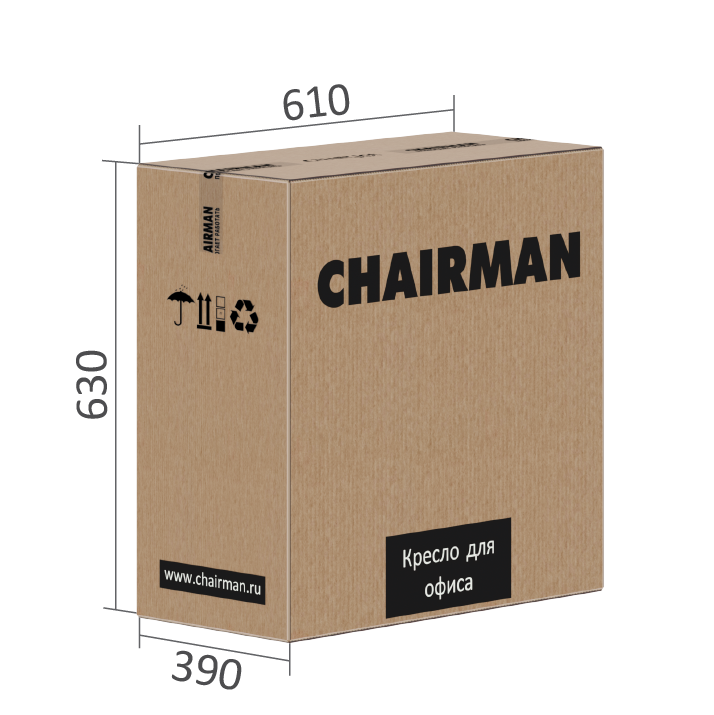 Кресло Chairman 590, TW черный