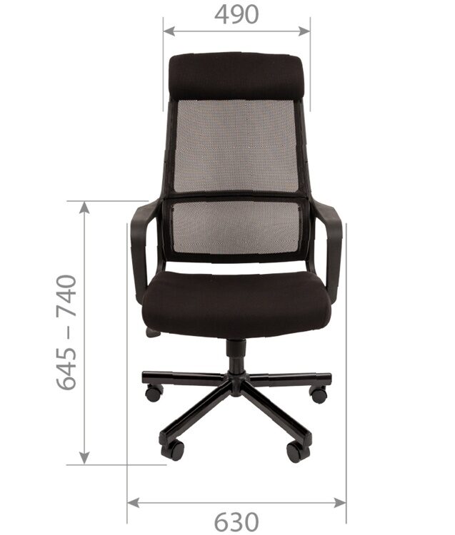 Кресло Chairman 590, TW черный