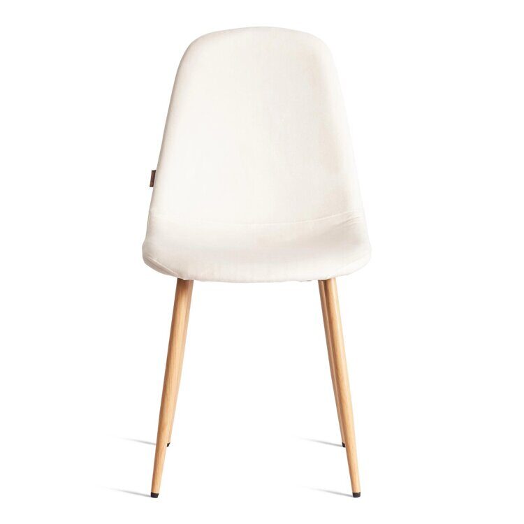 Стул BREEZE (mod. JSC-58) Велюр/металл , 44 х 53 х 86 см, Light beige (светло-бежевый) HLR1 / натуральный